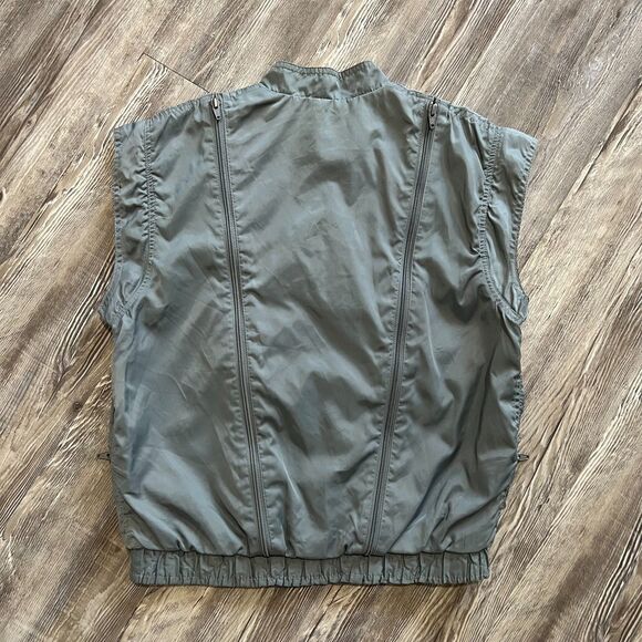 Vintage Compass Point Nylon Tech Vest Zip Vent Slate Gray S Korea - Picture 2 of 9
